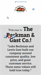 Mobile Screenshot of beckmangast.com